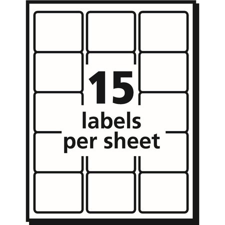 Avery Label, Perm, Laser, 2X2.6, We 750PK AVE6578
